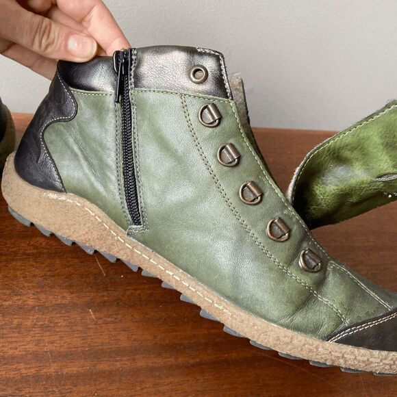 Remonte Leather Lace-Up Ankle Boots SZ 41 (US 10/10.5) Comfort Walking - Picture 10 of 10